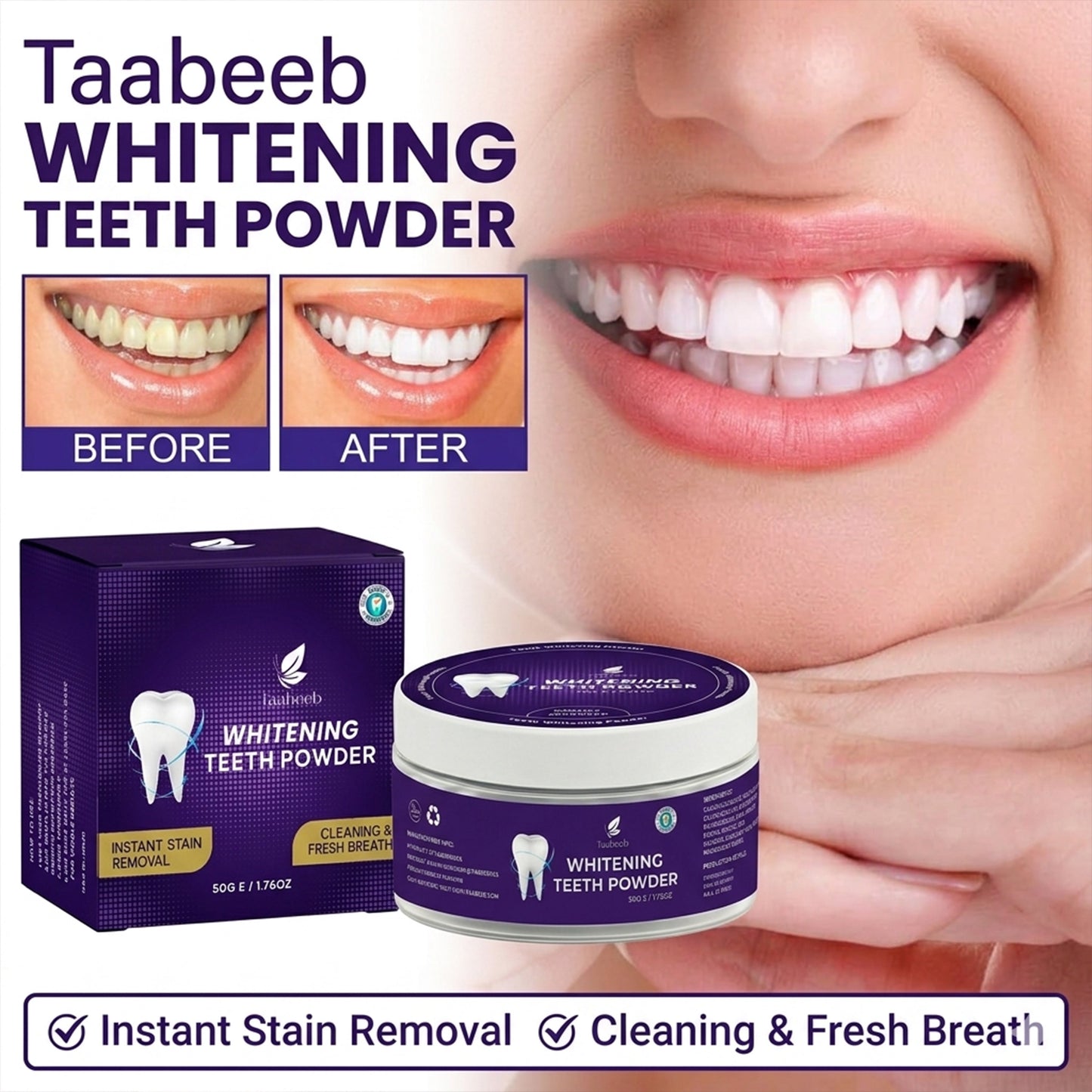 Taabeeb Teeth Whitening Powder